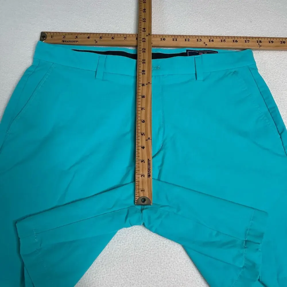 Vineyard Vines Men's Size 34 On The Go Performance Golf Shorts Green 1H001141